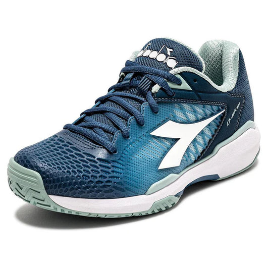 Diadora Women's Speed Competition 7 AG Tennis Shoes Legion Blue and Surf Spray