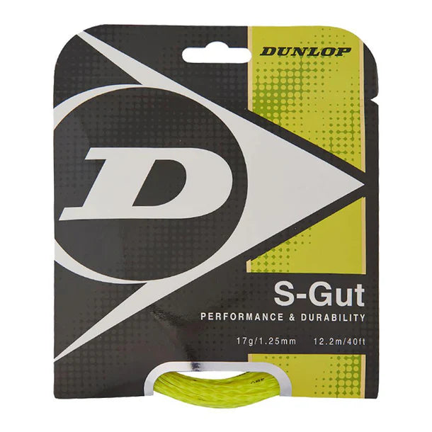 Dunlop S-Gut 17G Yellow Tennis String