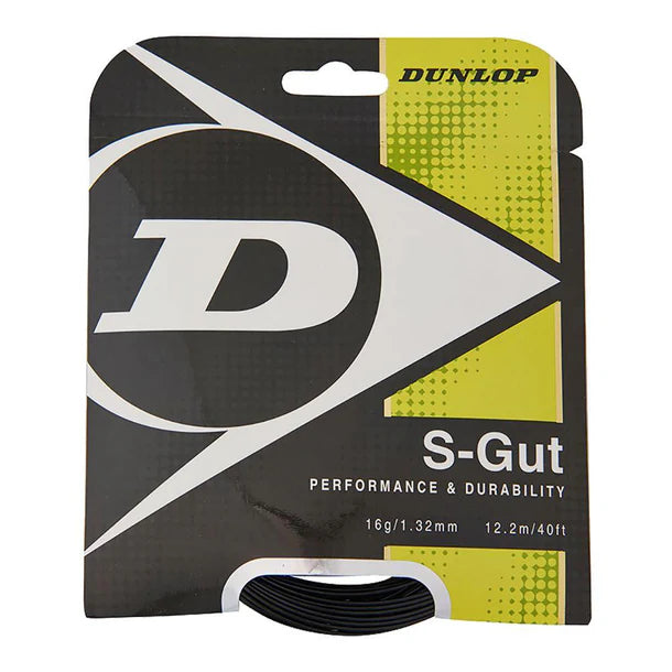 Dunlop S-Gut 16G Black Tennis String