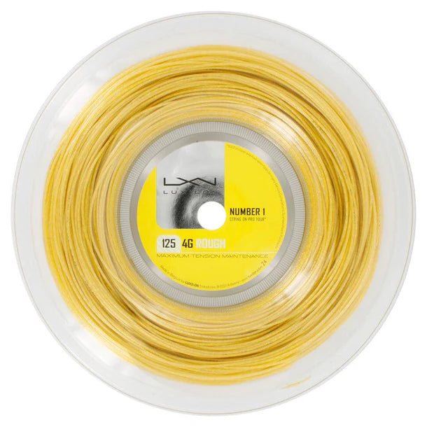 Luxilon 4G Rough 125 17G Tennis String Reel Gold