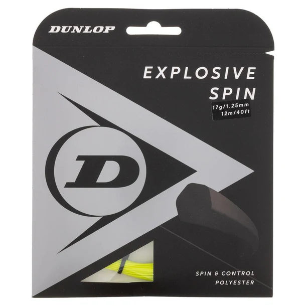Dunlop Explosive Spin 17G Yellow Tennis String