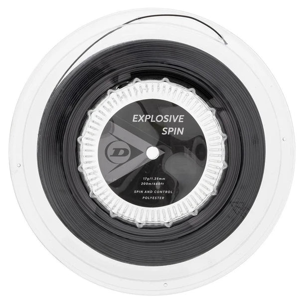 Dunlop Explosive Spin Black 17G Tennis String Reel