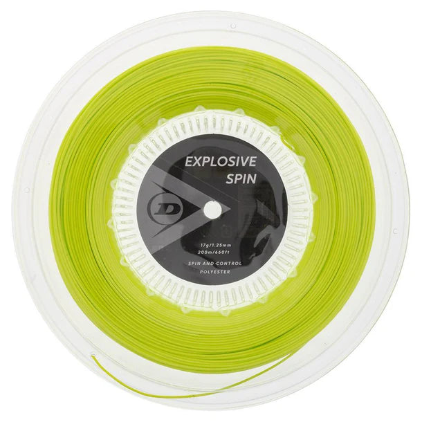 Dunlop Explosive Spin Yellow 17G Tennis String Reel