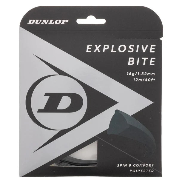 Dunlop Explosive Bite 16G Black Tennis String