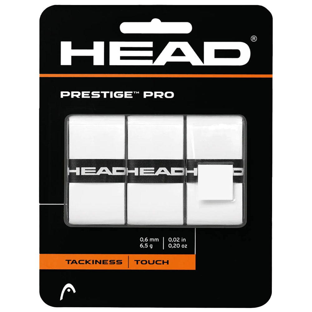 HEAD Prestige™ Pro Tennis Overgrip , White 3 Pack