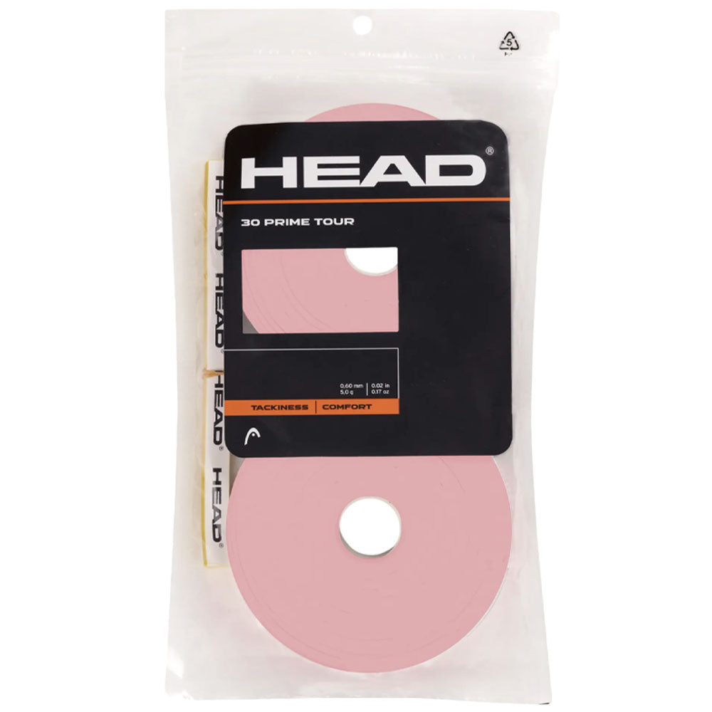 HEAD Prime Tour 30 Tennis Overgrip , Pink
