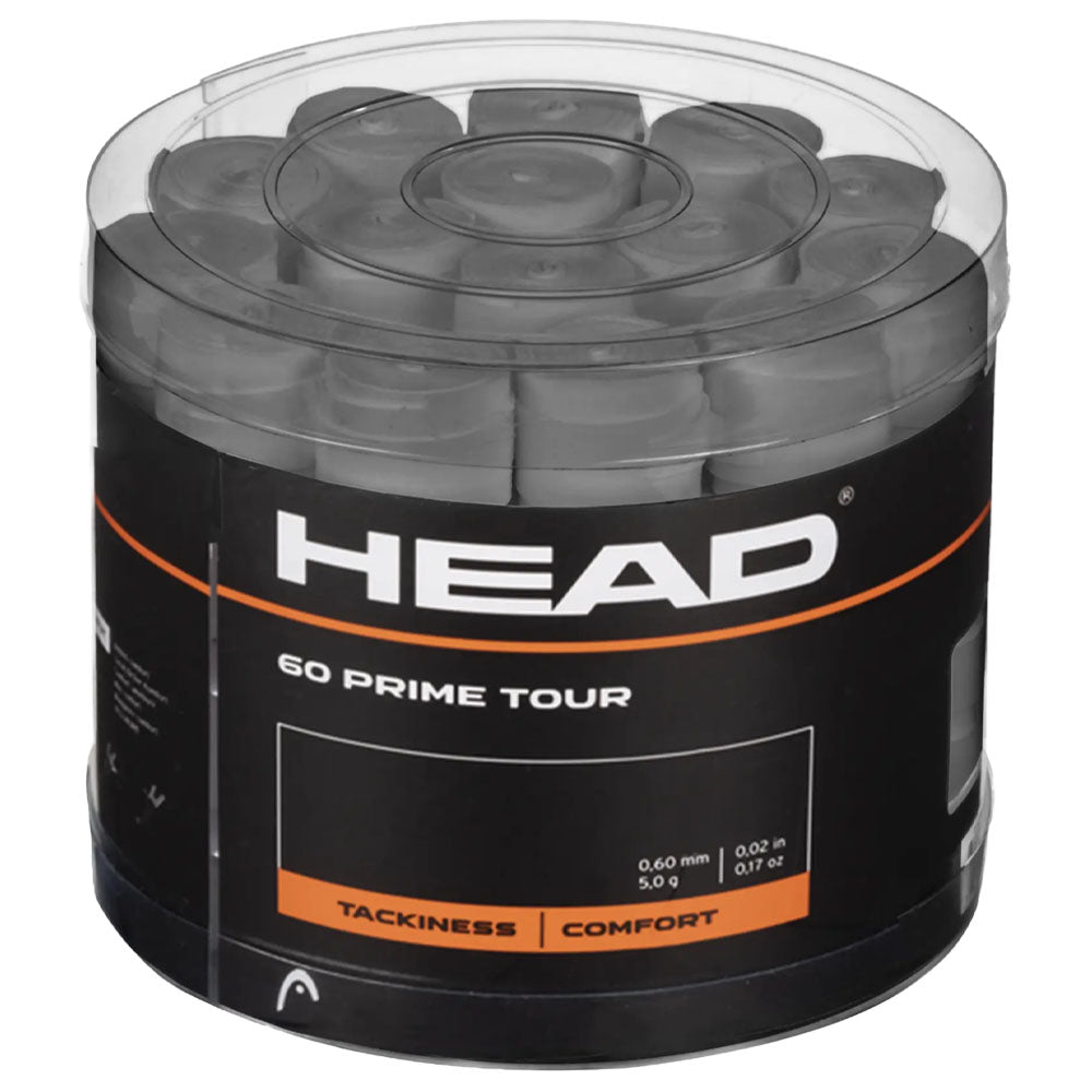 HEAD Prime Tour 60 Tennis Overgrip , Grey