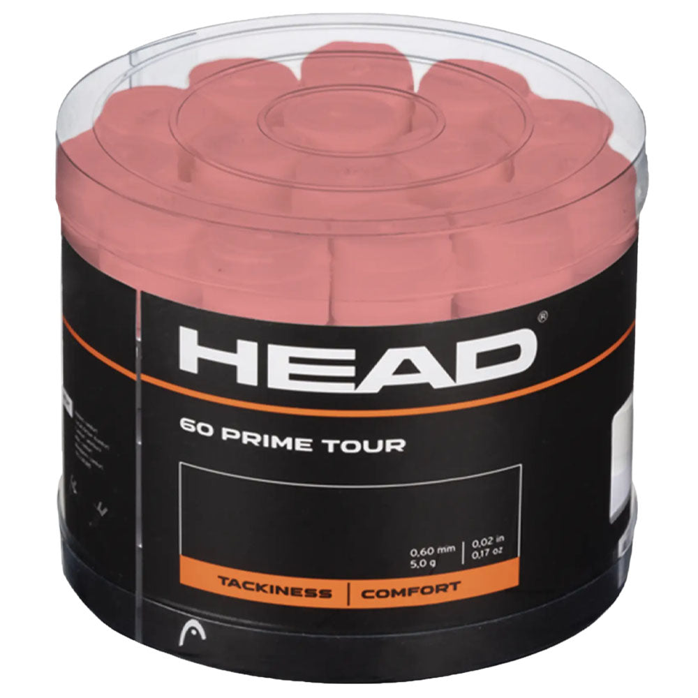 HEAD Prime Tour 60 Tennis Overgrip , Salmon