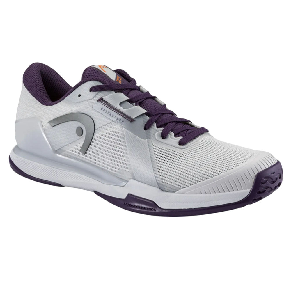 HEAD Sprint Pro 4.0 Men Tennis Shoes , Light Grey/Purple Night