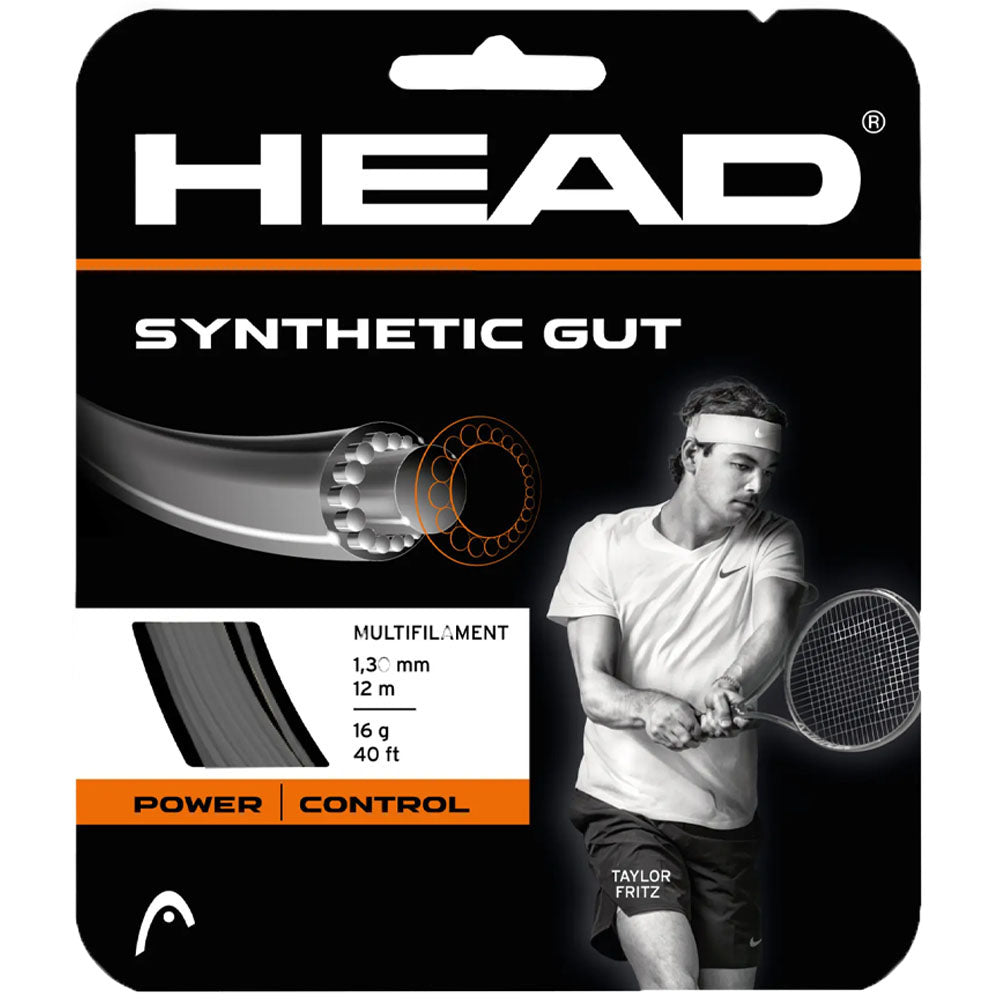 HEAD Synthetic Gut 16G Black Tennis Strings