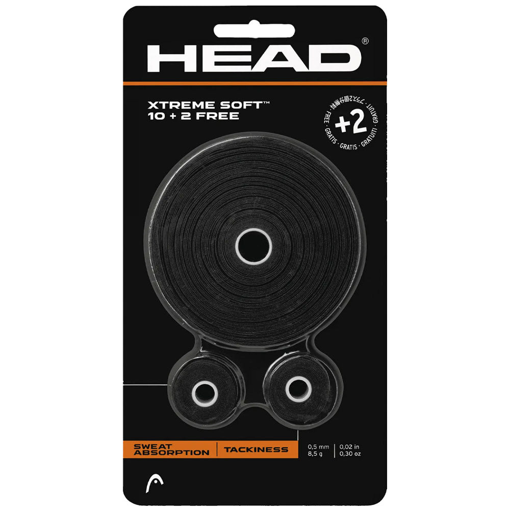 HEAD Xtremesoft™ 10+2 Tennis Overgrip , Black