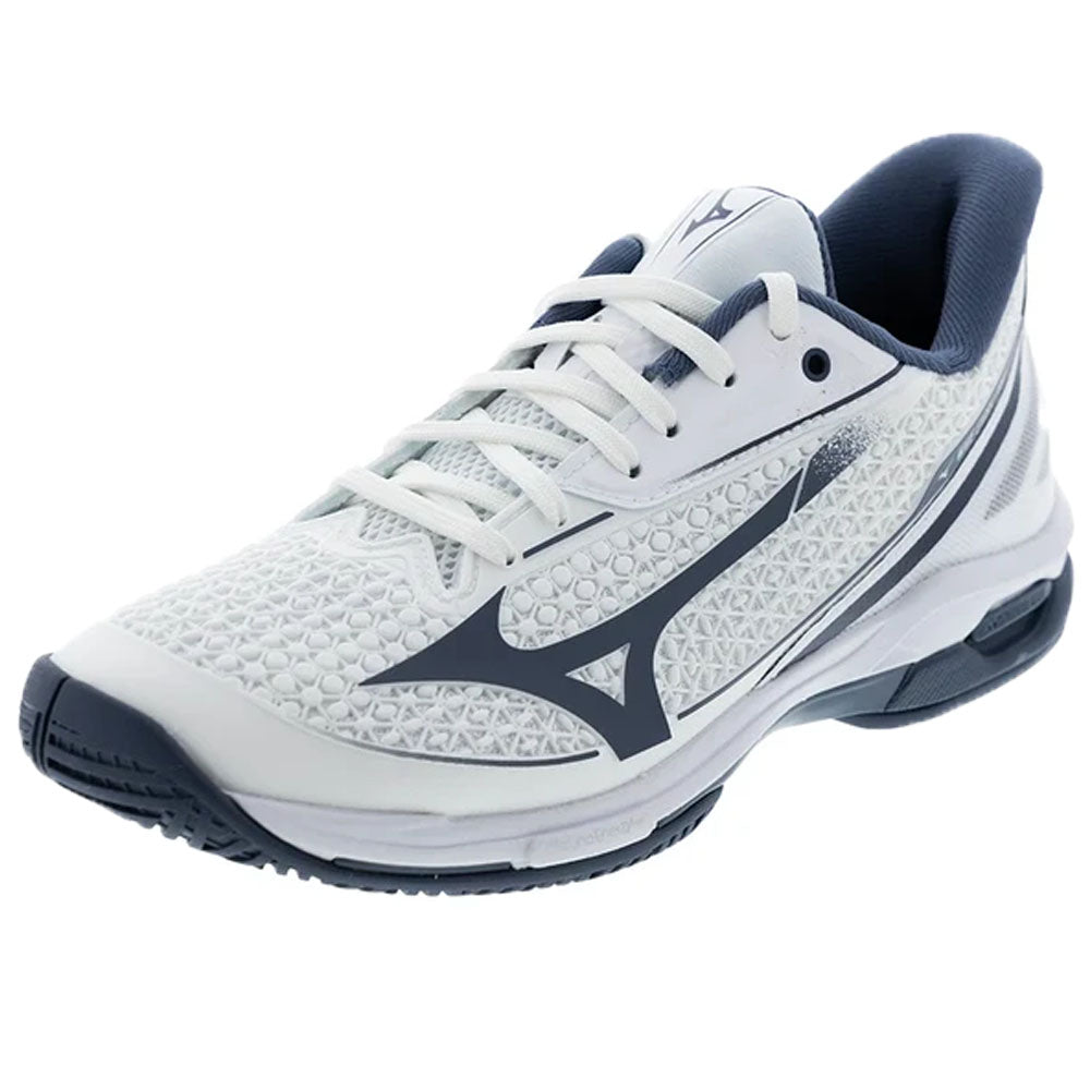 Mizuno Men's Wave Exceed Tour 7 AC Tennis Shoes White/China Blue