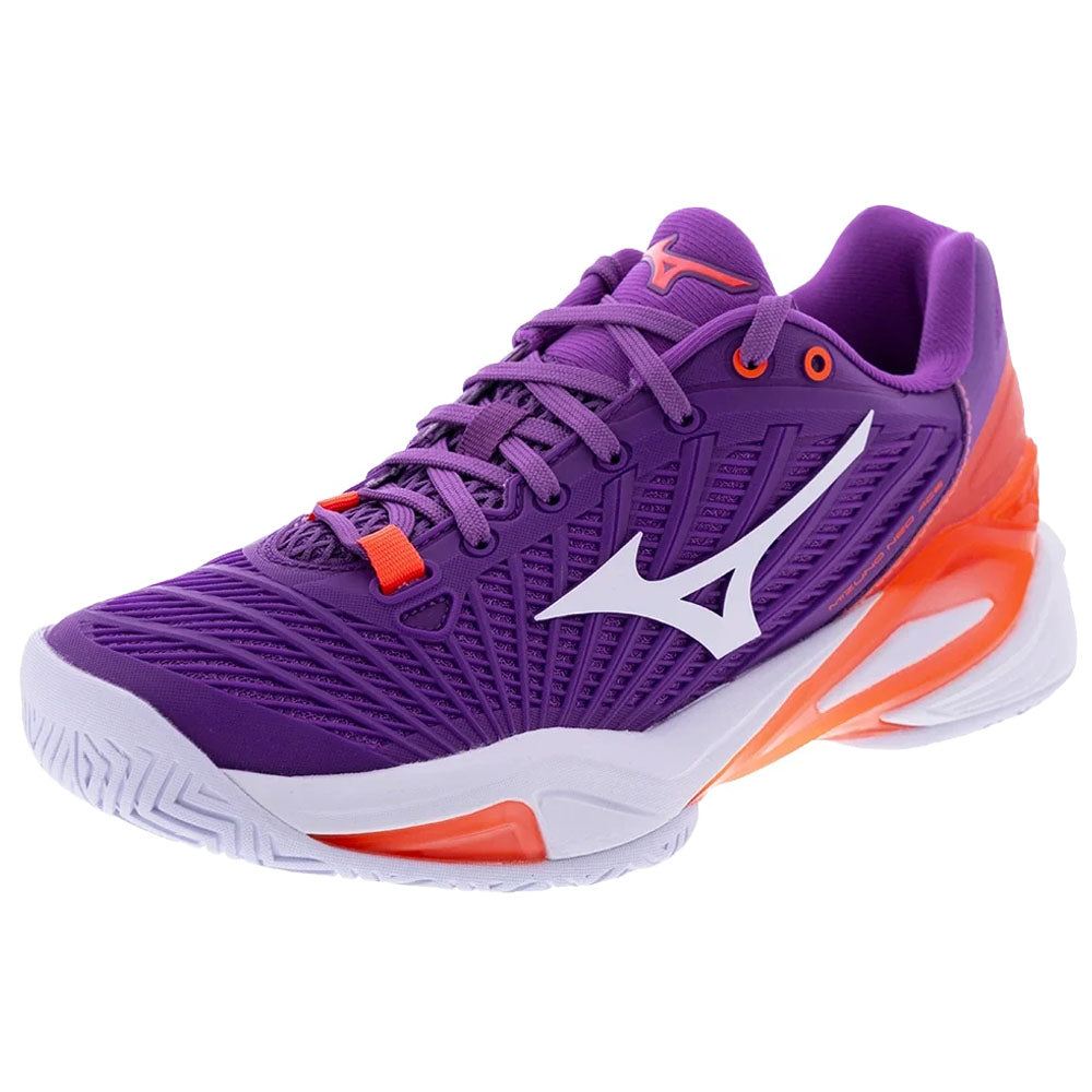 Mizuno Women's Neo Ace AC Tennis Shoes Dahlia/White