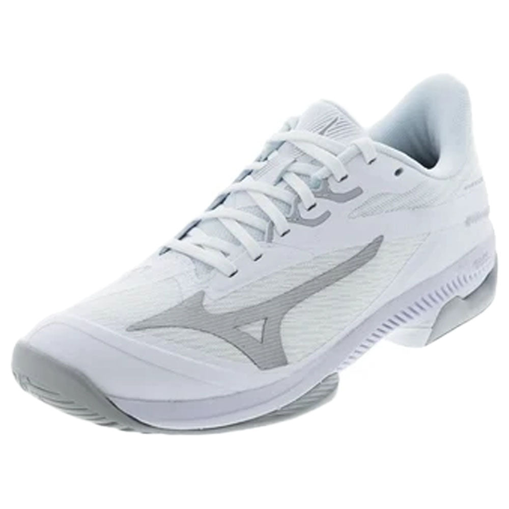 Mizuno Women's Wave Exceed Court AC Tennis Shoes White/Harbor Mist