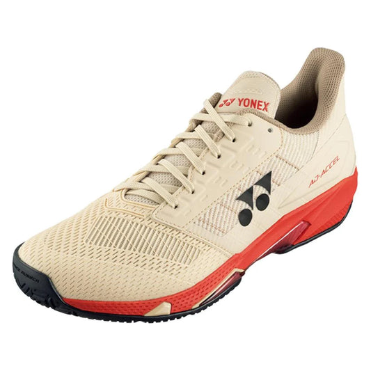 Yonex Men`s AD-ACCEL Tennis Shoes Sand Beige
