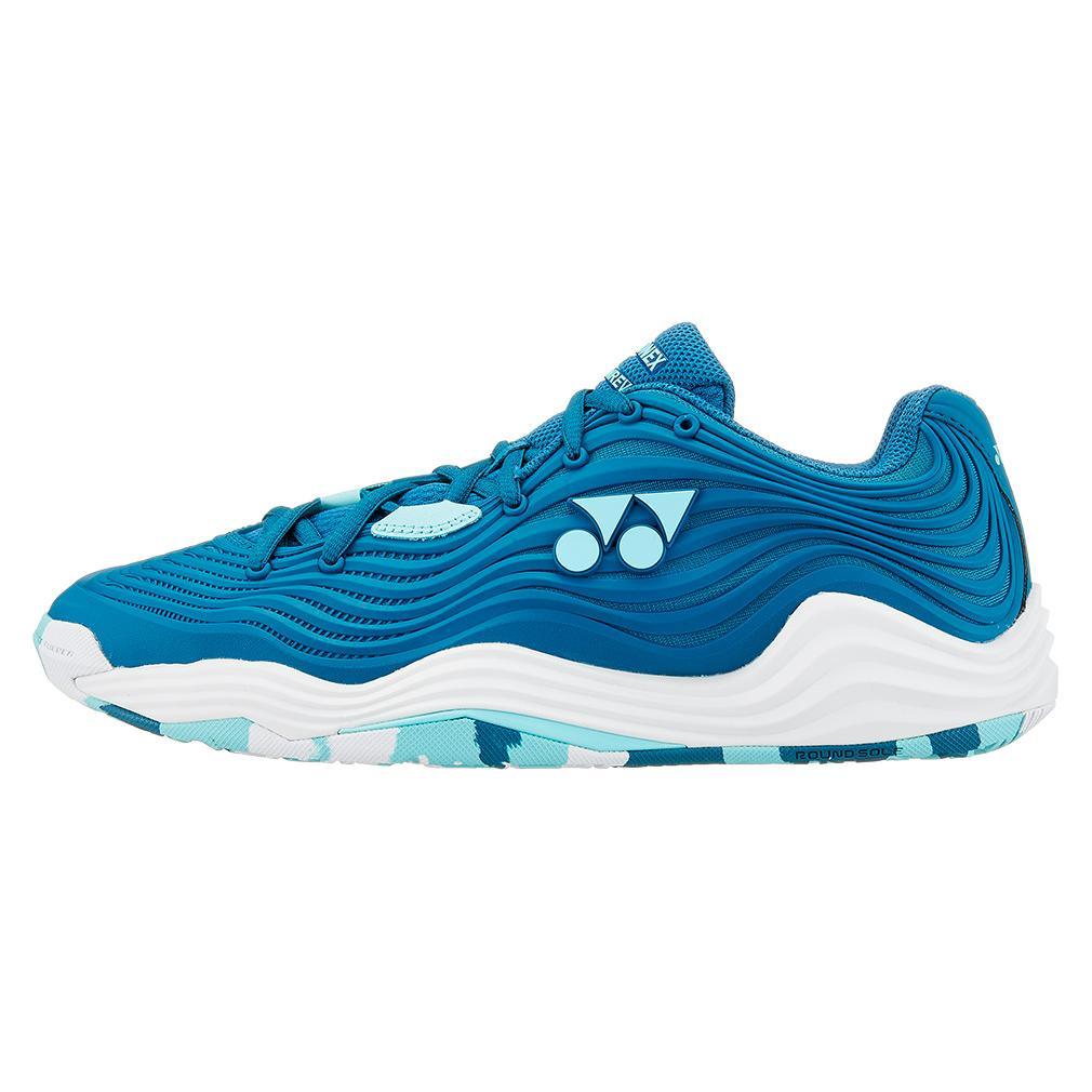 Yonex Men's Fusionrev 5 Tennis Shoes Blue and Green