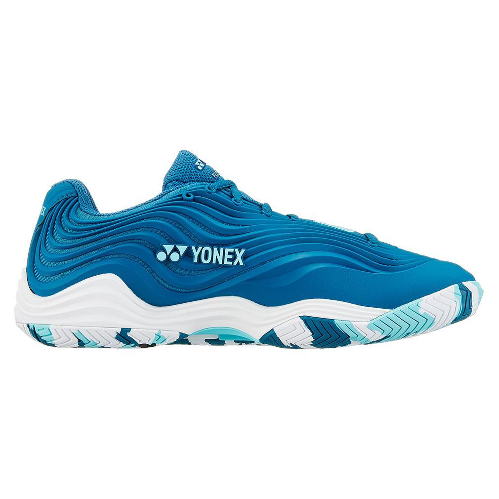 Yonex Men's Fusionrev 5 Tennis Shoes Blue and Green