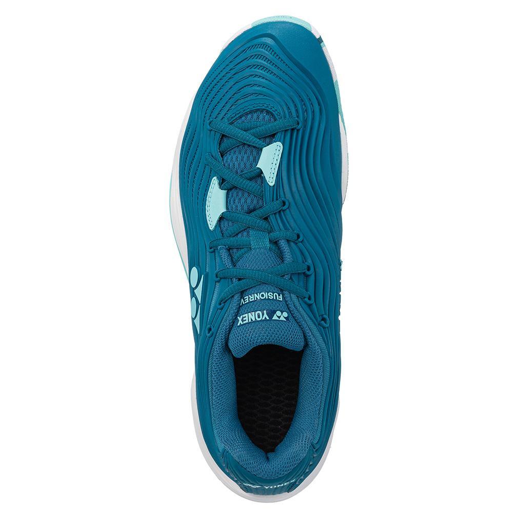 Yonex Men's Fusionrev 5 Tennis Shoes Blue and Green