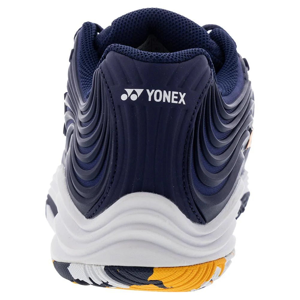 Yonex Men's FUSIONREV 5 Tennis Shoes Navy and Orange