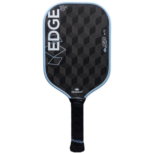 Diadem Sports, Edge 18K SP Pickleball Paddle, 18K Raw Carbon Face, Speed, Control, Spin, 14 mm Polymer Honeycomb Core, Fast Reloads and Quick Reaction (Arctic Mist)