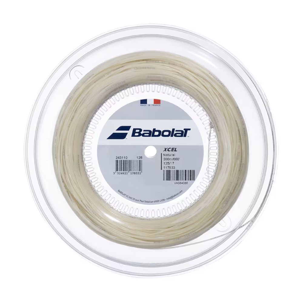 Babolat Xcel 200M Tennis String Reel , Natural
