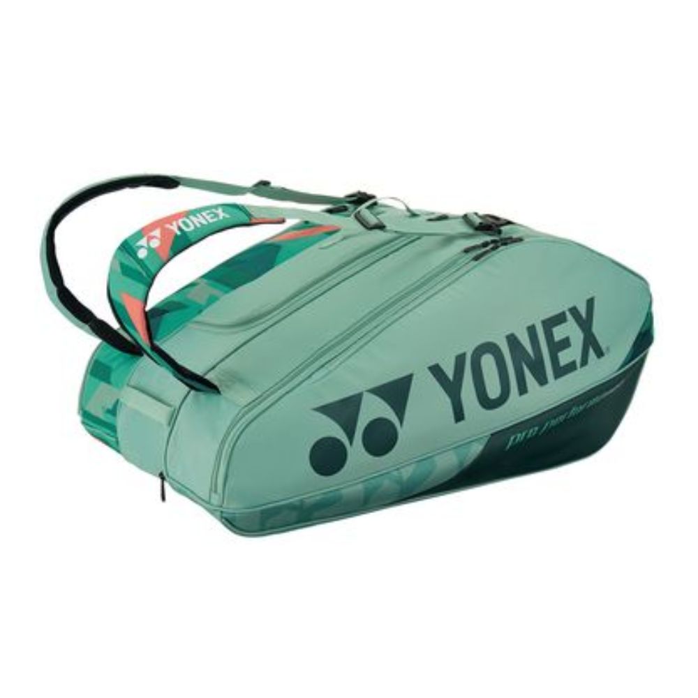 Yonex Pro Racquet 12 Pack Wide Tennis Bag Olive Green