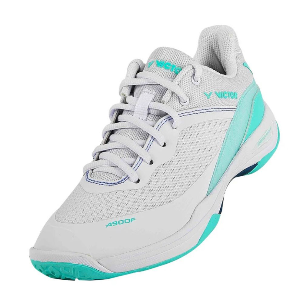 Victor A900F Women's Badminton Court Shoe (Bright White & Cockatoo Green)