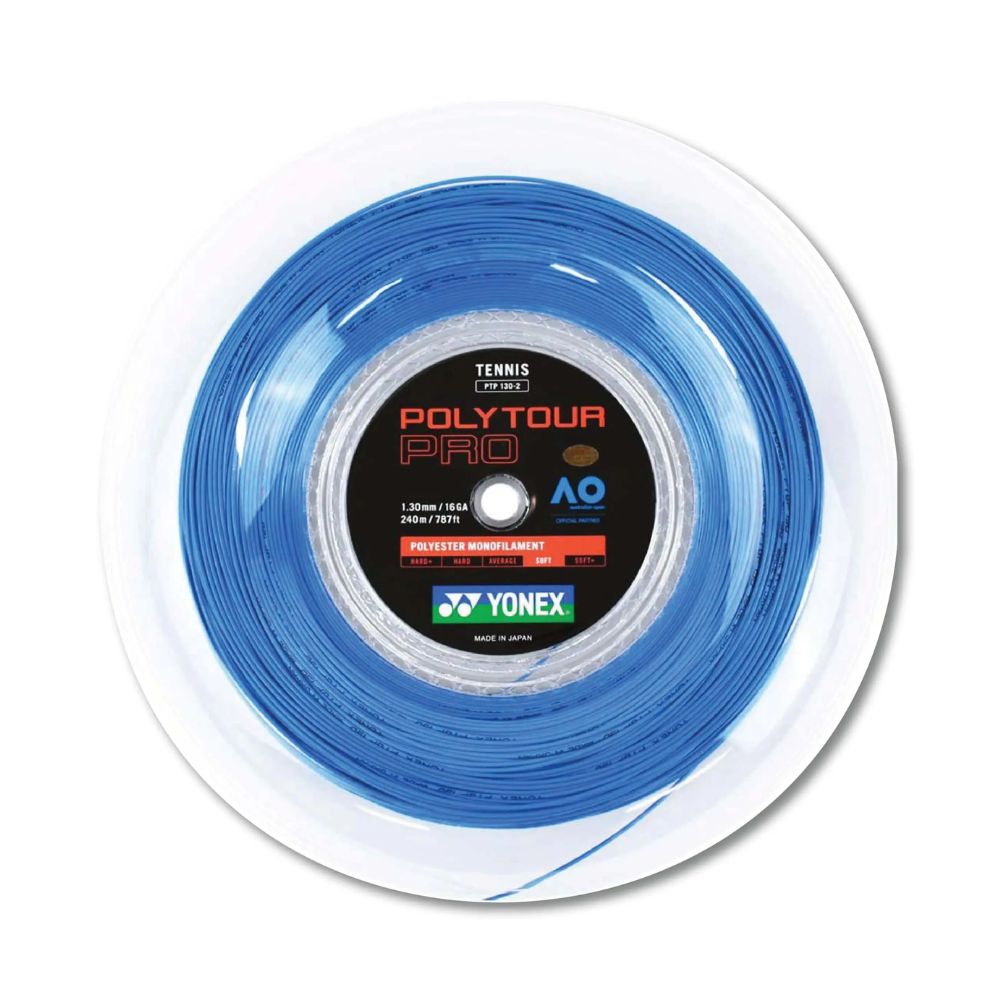 Yonex POLYTOUR PRO 16G Blue Tennis String Reel