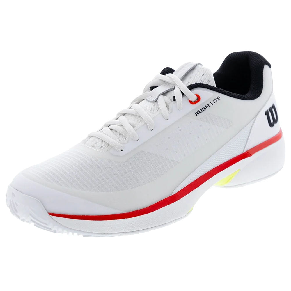 Wilson Men's CLAY Court Rush Lite 5 Tennis Shoes White/Black