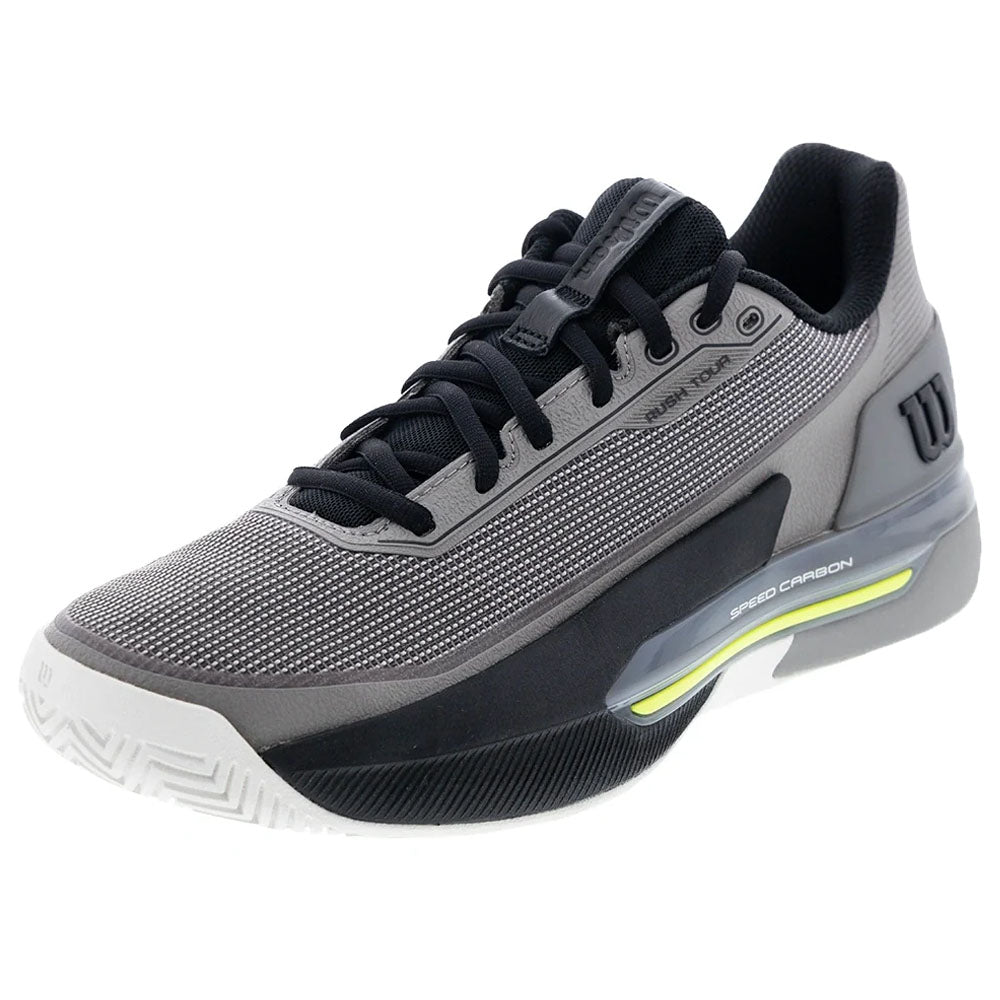 Wilson Men's RUSH TOUR 5 Tennis Shoes Titanium/Black