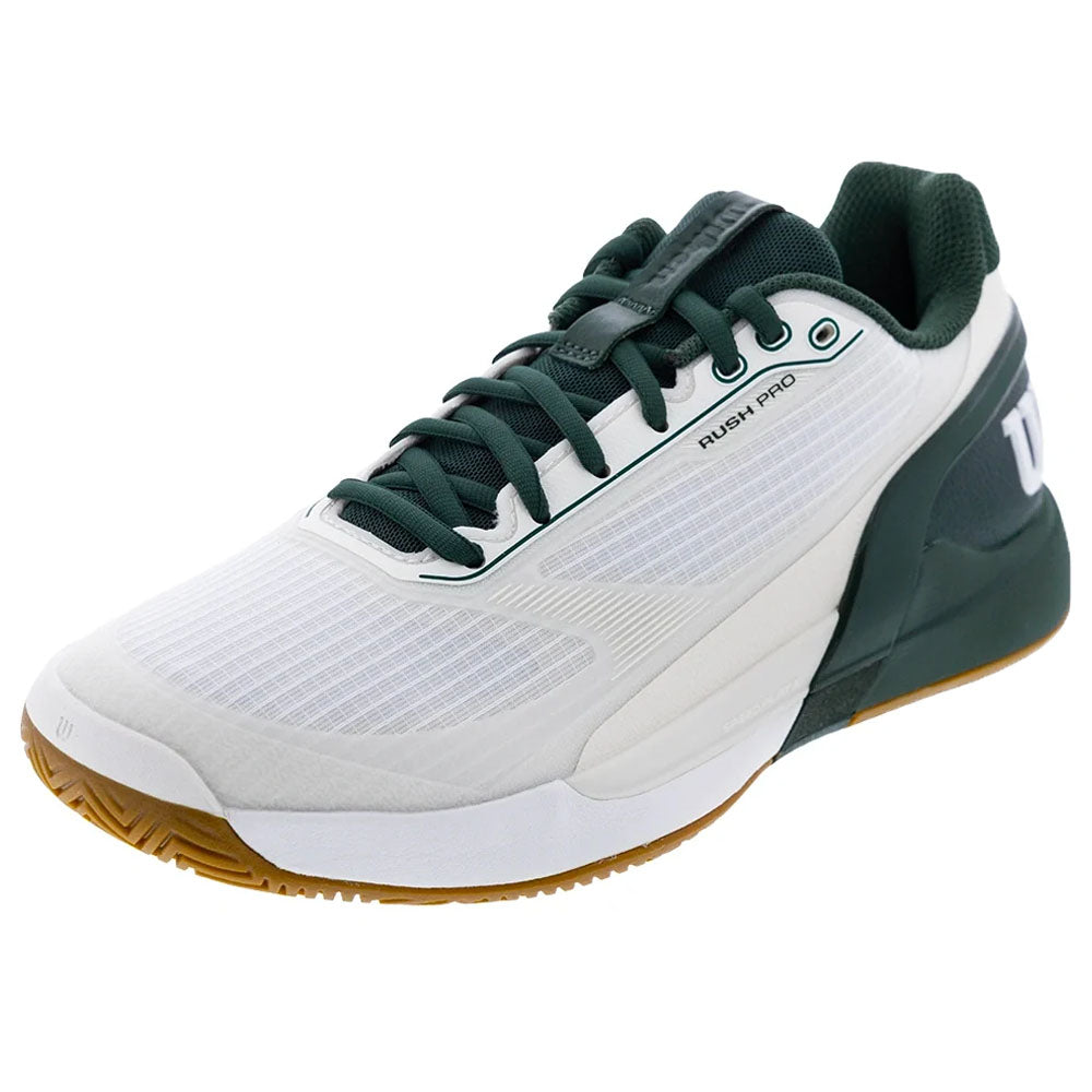 Wilson Men's Rush Pro 5 Tennis Shoes White/Sycamore