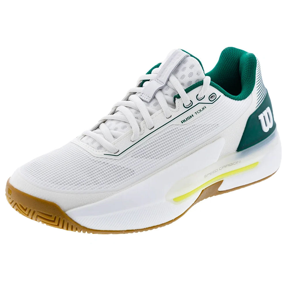 Wilson Men's Rush Tour 5 Tennis Shoes White/Evergreen