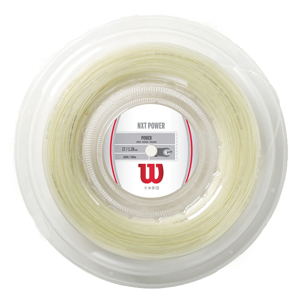 Wilson NXT Power 17G Tennis String Reel - Natural