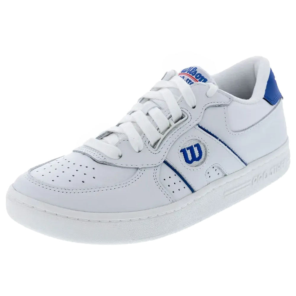 Wilson Unisex Pro Staff 87 Tennis Shoes White/Deja Vu Blue