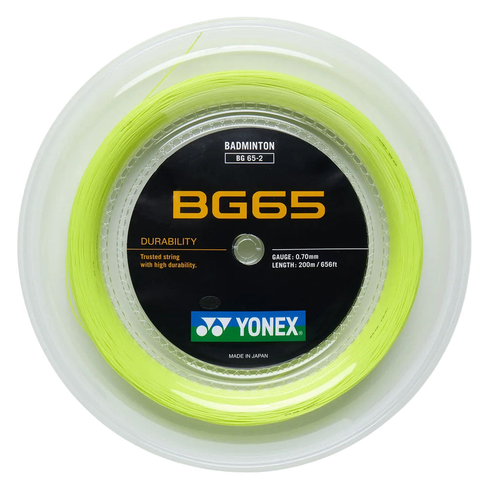 Yonex BG 65 Badminton Reel , Yellow