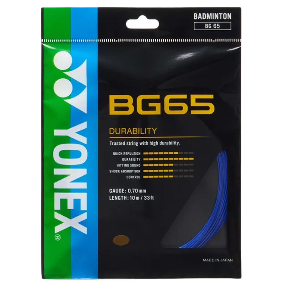 Yonex BG65 Badminton String , Royal Blue