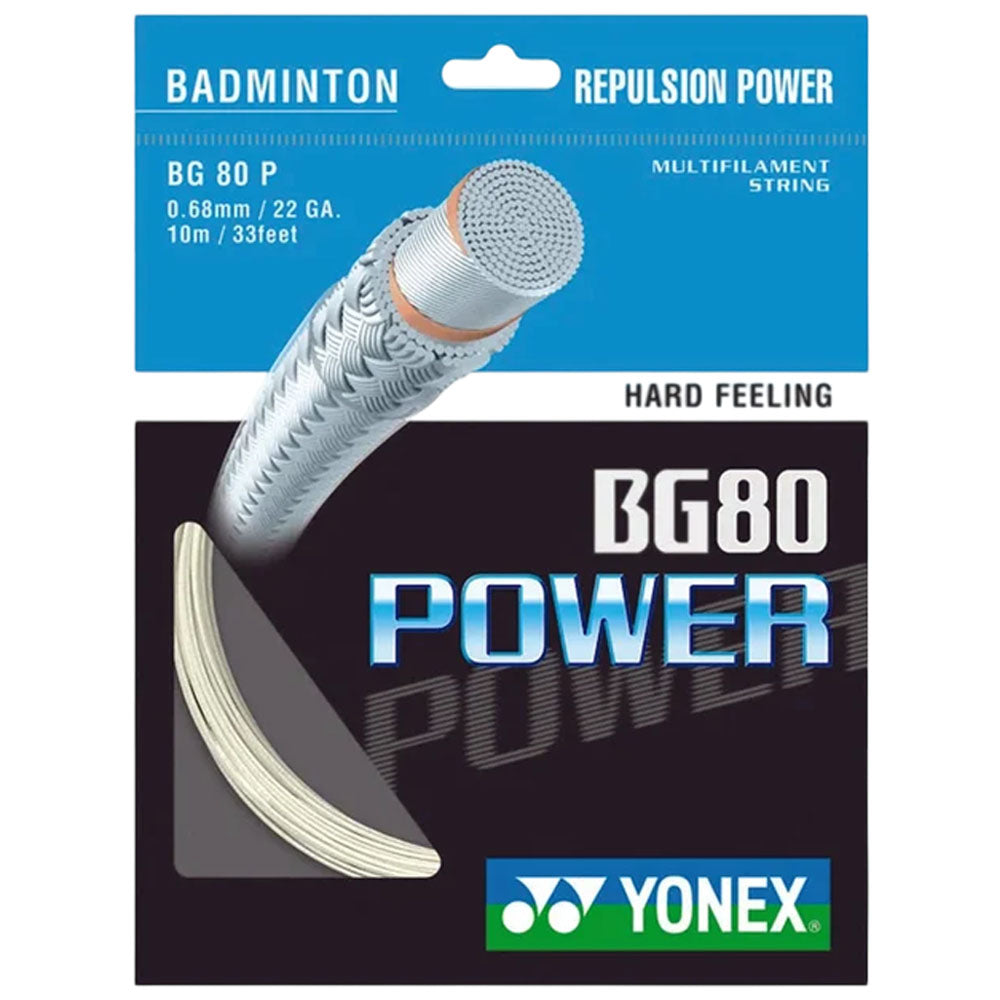 Yonex BG80 Power Badminton String , White