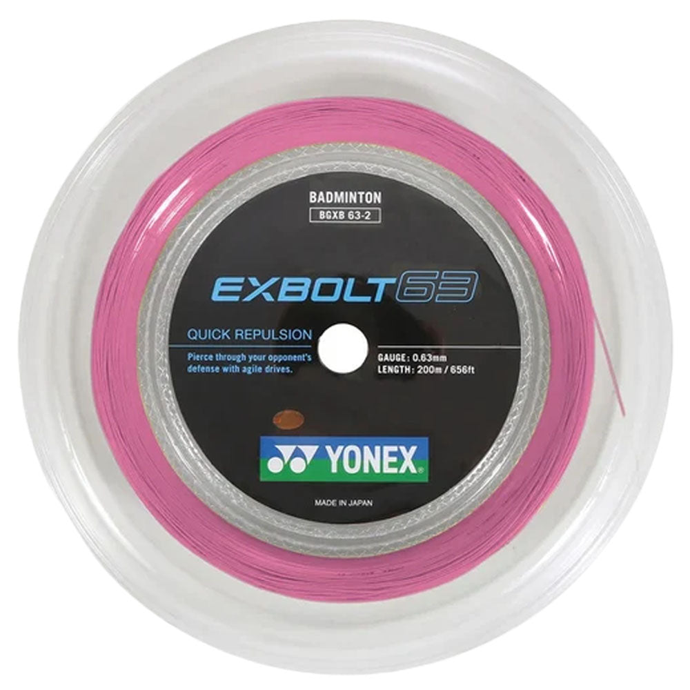 Yonex Exbolt 63 Badminton Reel , Light Pink