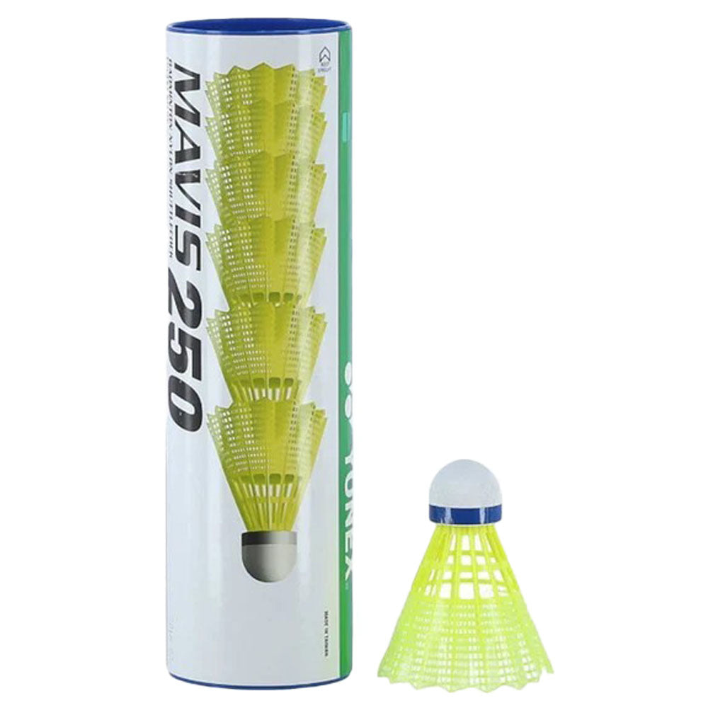 Yonex Mavis 250 Nylon Shuttlecocks (Yellow Medium Speed)