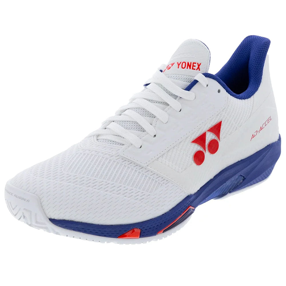 Yonex Men's Power Cushion AD-Accel Wide Tennis Shoes White/Purple
