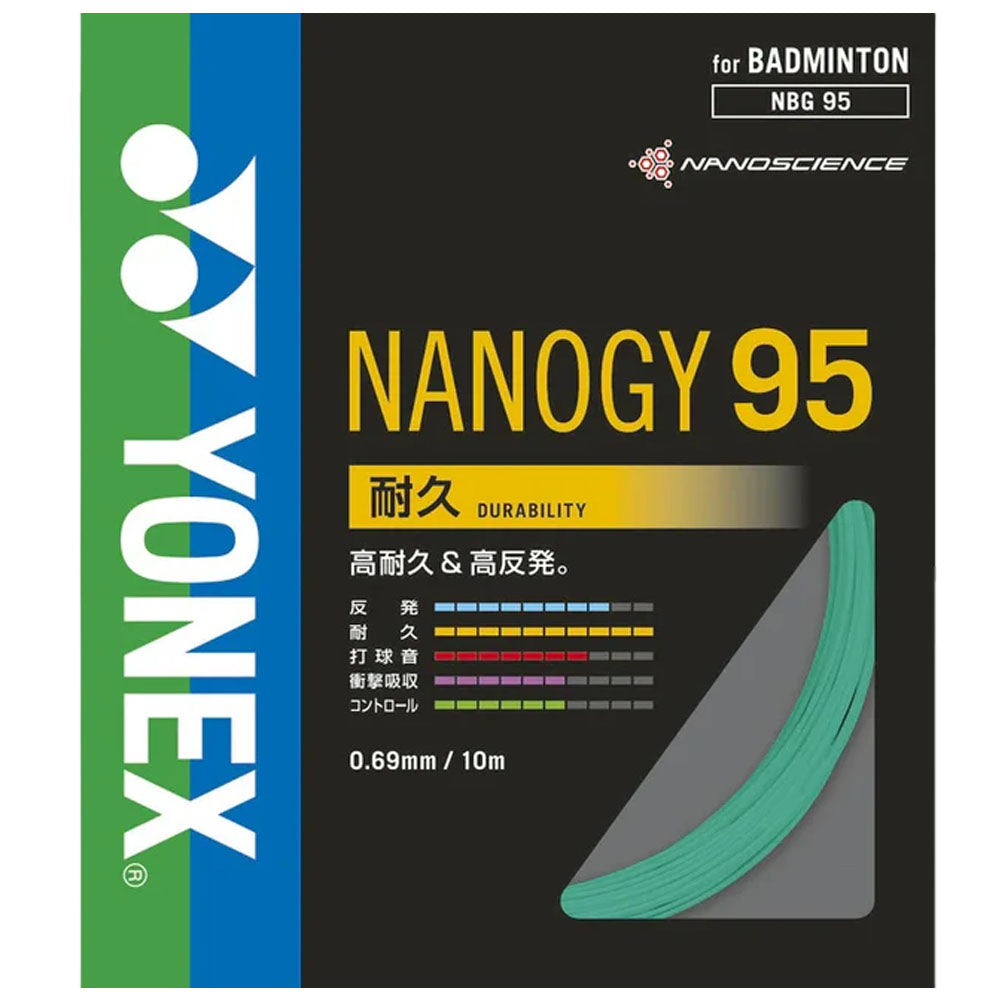 Yonex Nanogy 95 Badminton String , Blue/Green