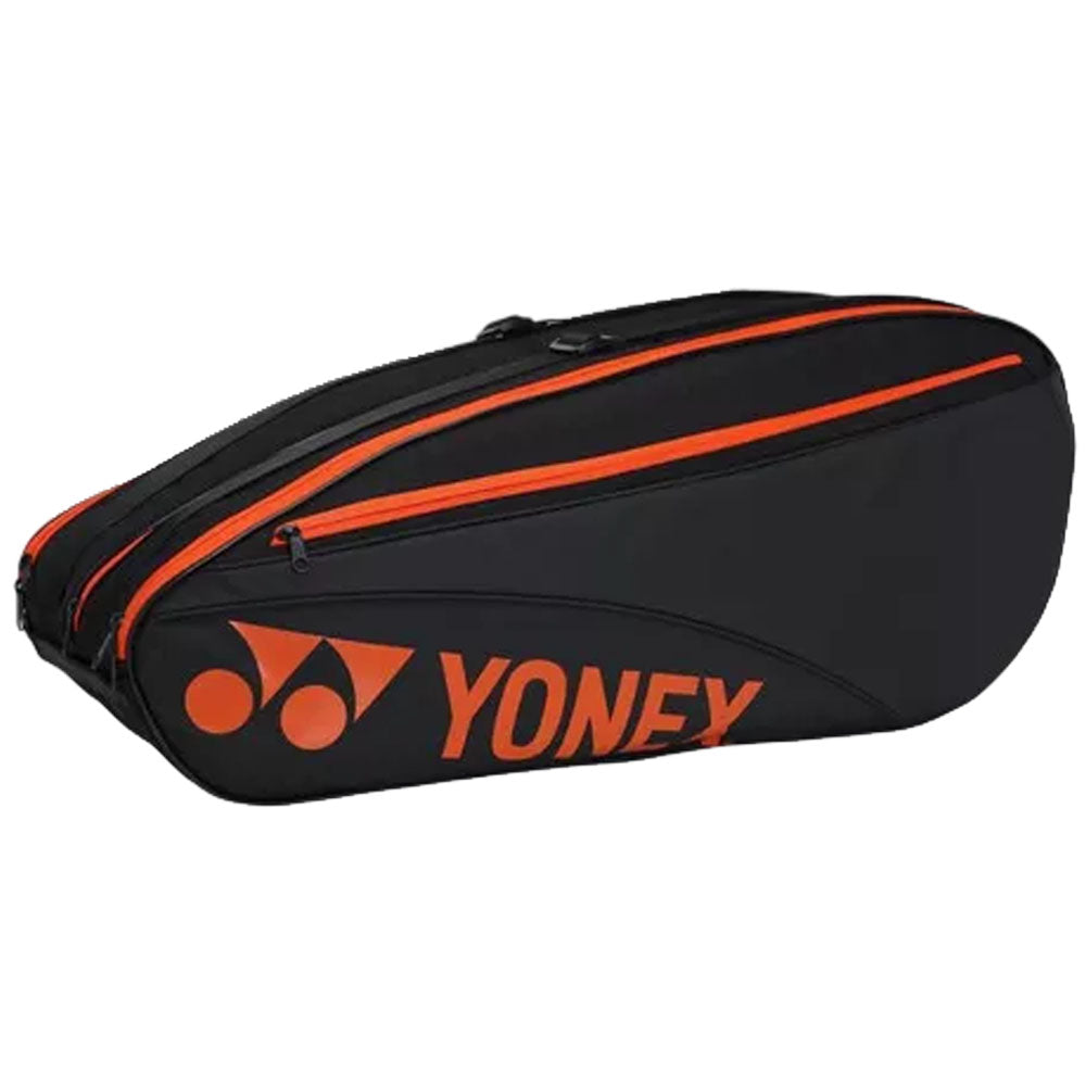 Yonex Team Badminton and Tennis Bag (6-Racket) Black Orange