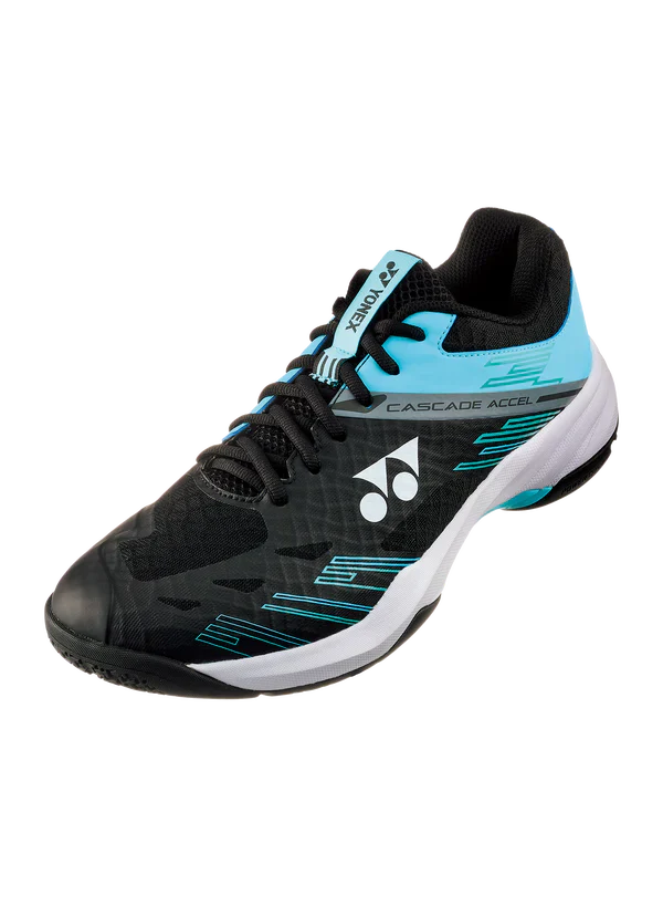 Yonex PC Cascade Accel (Wide) Black / Ice Blue Badminton Court Shoes - 2025