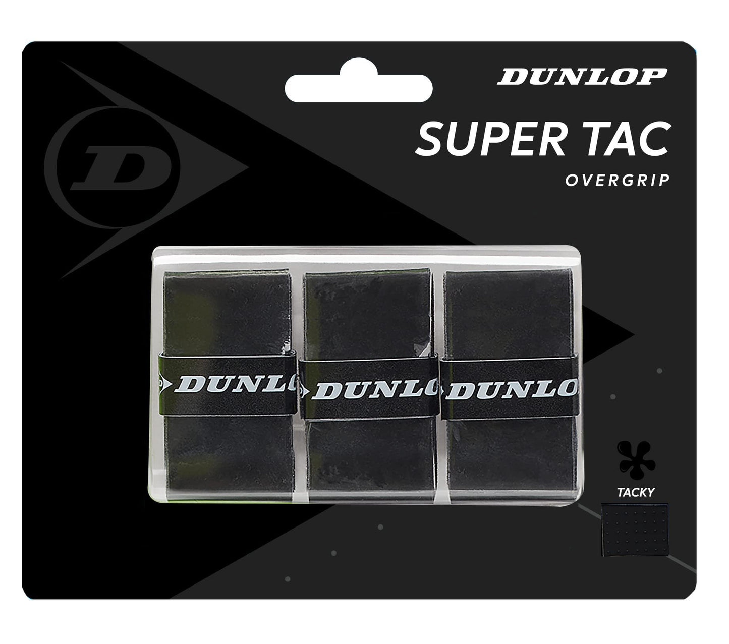 Dunlop Super TacOvergrip, 3Pack, Black