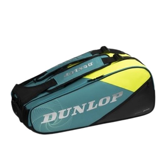 Dunlop SX Performance 8 Racket Thermo Bag, Teal/Black/Yellow