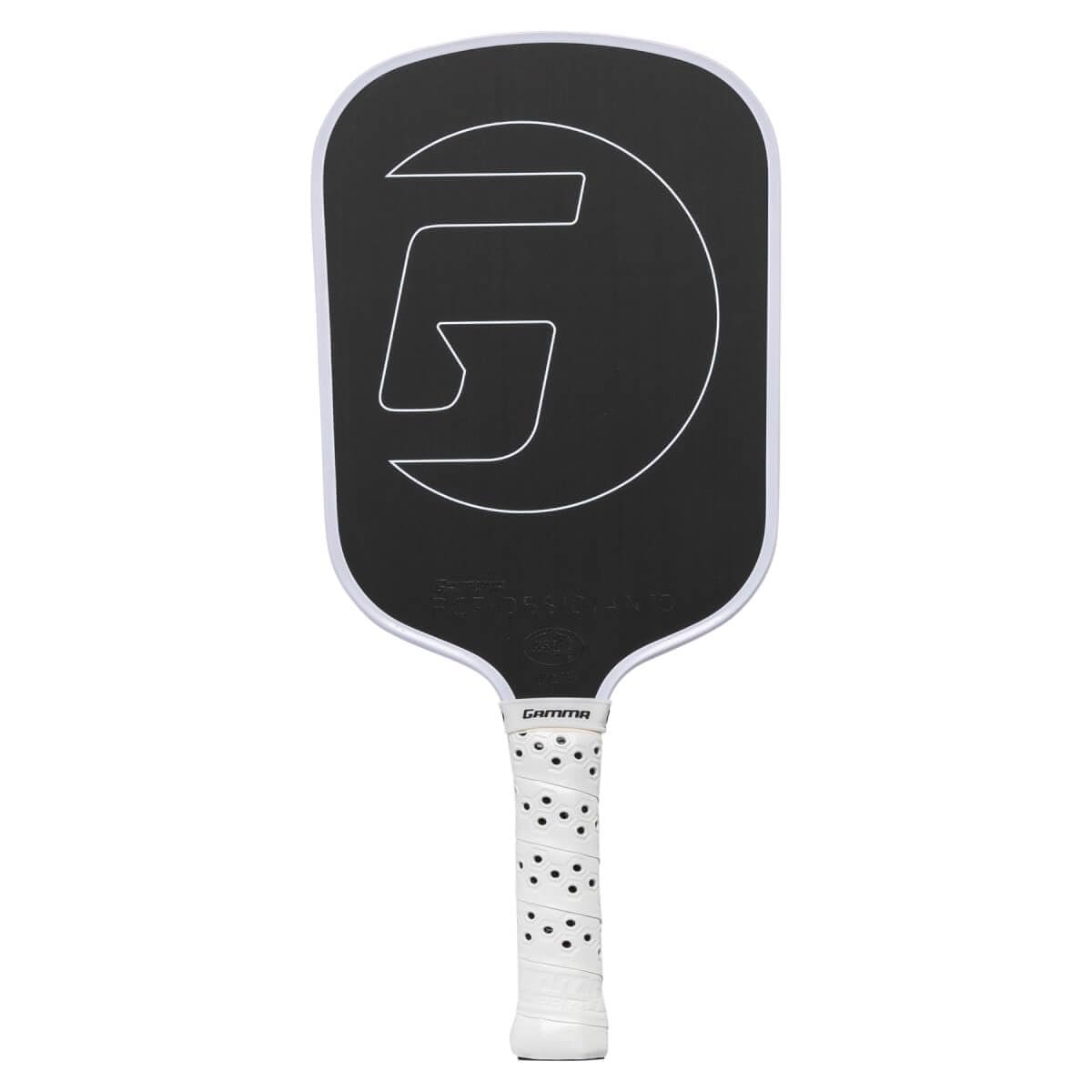 GAMMA Obsidian Carbon Fiber Pickleball Paddle, 10mm, 13mm, and 16mm Core Options, Comfortable Molded Foam Handle, and Customizable Handle Weight System