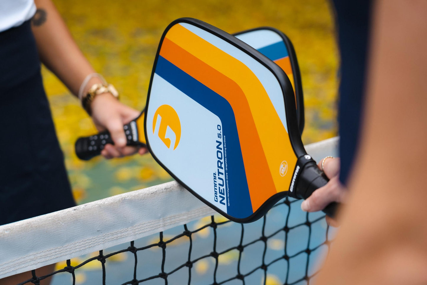 GAMMA Pickleball Paddles, Quantum Series, Micron 5.0, Neutron 5.0, Voltage 5.0, Atomic 5.0, USAPA Approved, Graphite Pickleball Paddle, Polypropylene Core, Honeycomb Grip, Great Feel, More Control