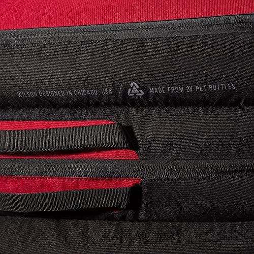 WILSON Clash V2 Super Tour Tennis Racket Bag - Red/Black, Holds up to 15 Rackets