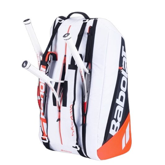 Babolat Pure Strike 4th Gen Racquet Holder x12 Tennis Bag - White/Red