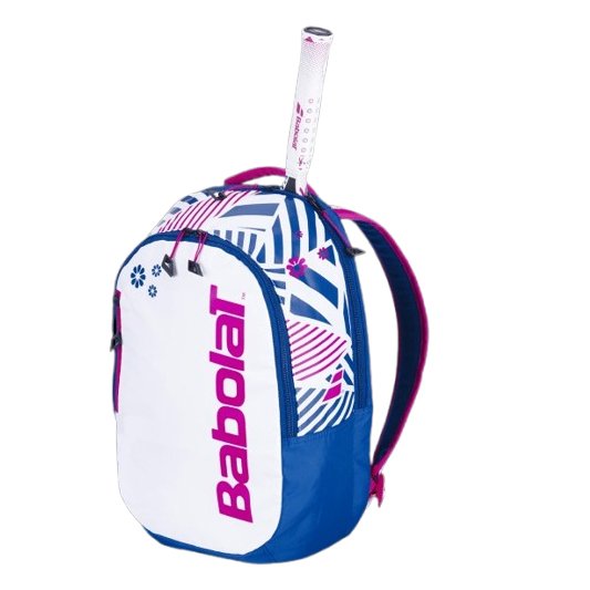 Babolat Jr Tennis Backpack (White/Blue/Pink)